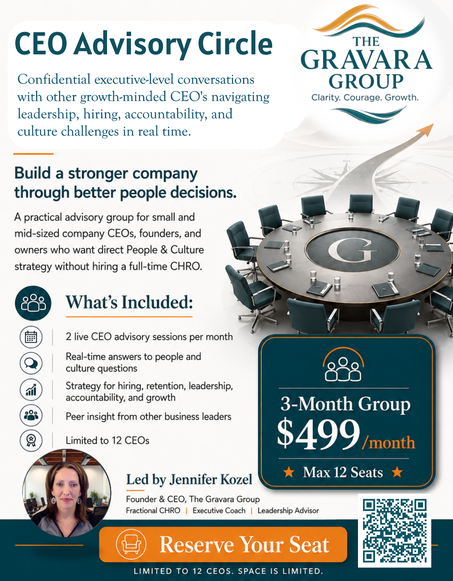 Gravara Group CEO Advisory Circle flyer